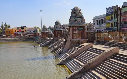 Mahamaham Tank Temple, Near Kasi Viswanathar temple, town center, Kumbakonam, Thanjavur, Tamil Nadu