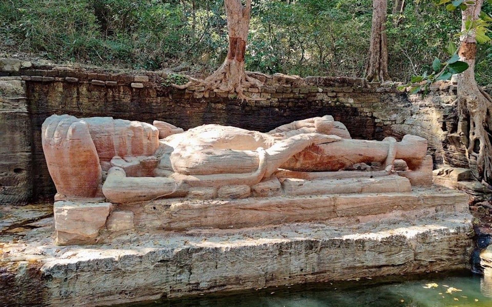 Bandhavgarh Sheshshaiya Vishnu Temple, Tala Core Zone, Bandhavgarh National Park, Bandhavgarh Hill near Bandhavgarh Fort, Tala, Umaria, Madhya Pradesh