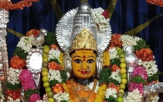 Wargal Saraswathi Temple, Hilltop area, near Kanchi Shanker Mutt branch premises, Wargal, Siddipet, Telangana