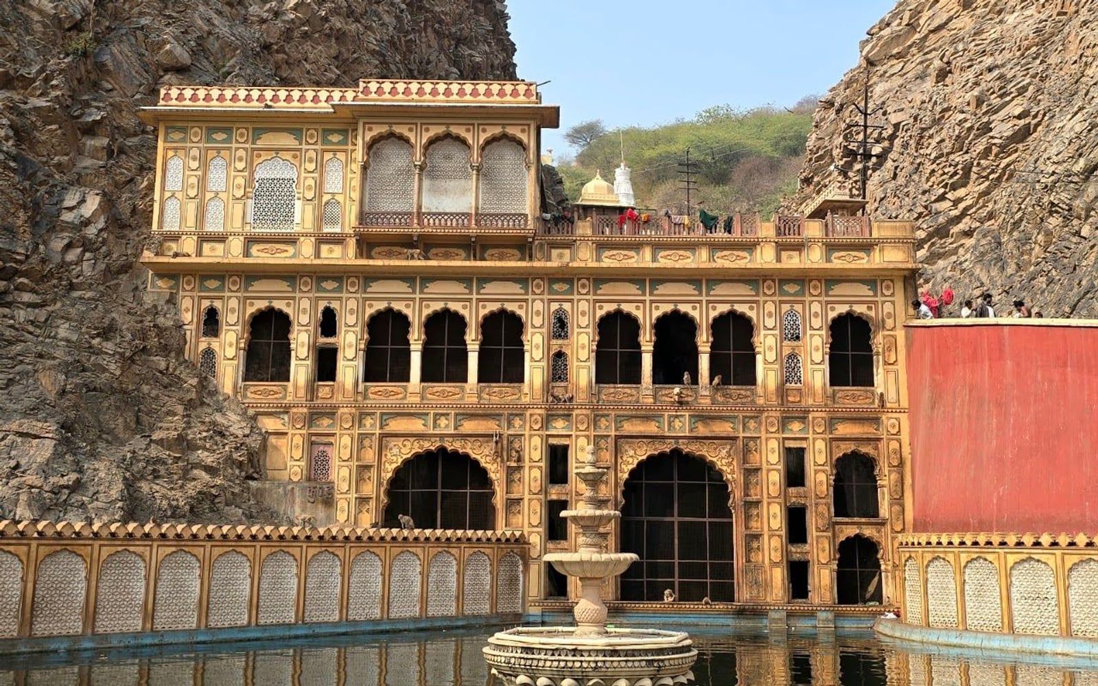 Galtaji Temple (Monkey Temple), Galta Ji, Aravalli Hills, Jaipur, Rajasthan