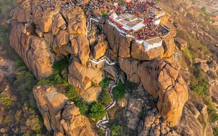 Anjanadri Hanuman Temple, Chickrampur / near Anegundi, Hanumanahalli, Koppal, Karnataka
