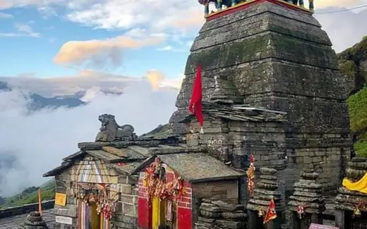 Tungnath Temple (Panch Kedar), Chandranath Parvat, below Chandrashila Peak, Chopta, Rudraprayag, Uttarakhand