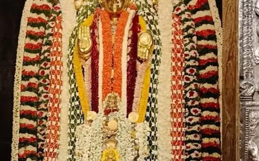 Horanadu Annapoorneshwari Temple, Western Ghats, banks of Bhadra River, Hornadu, Chikkamagaluru, Karnataka