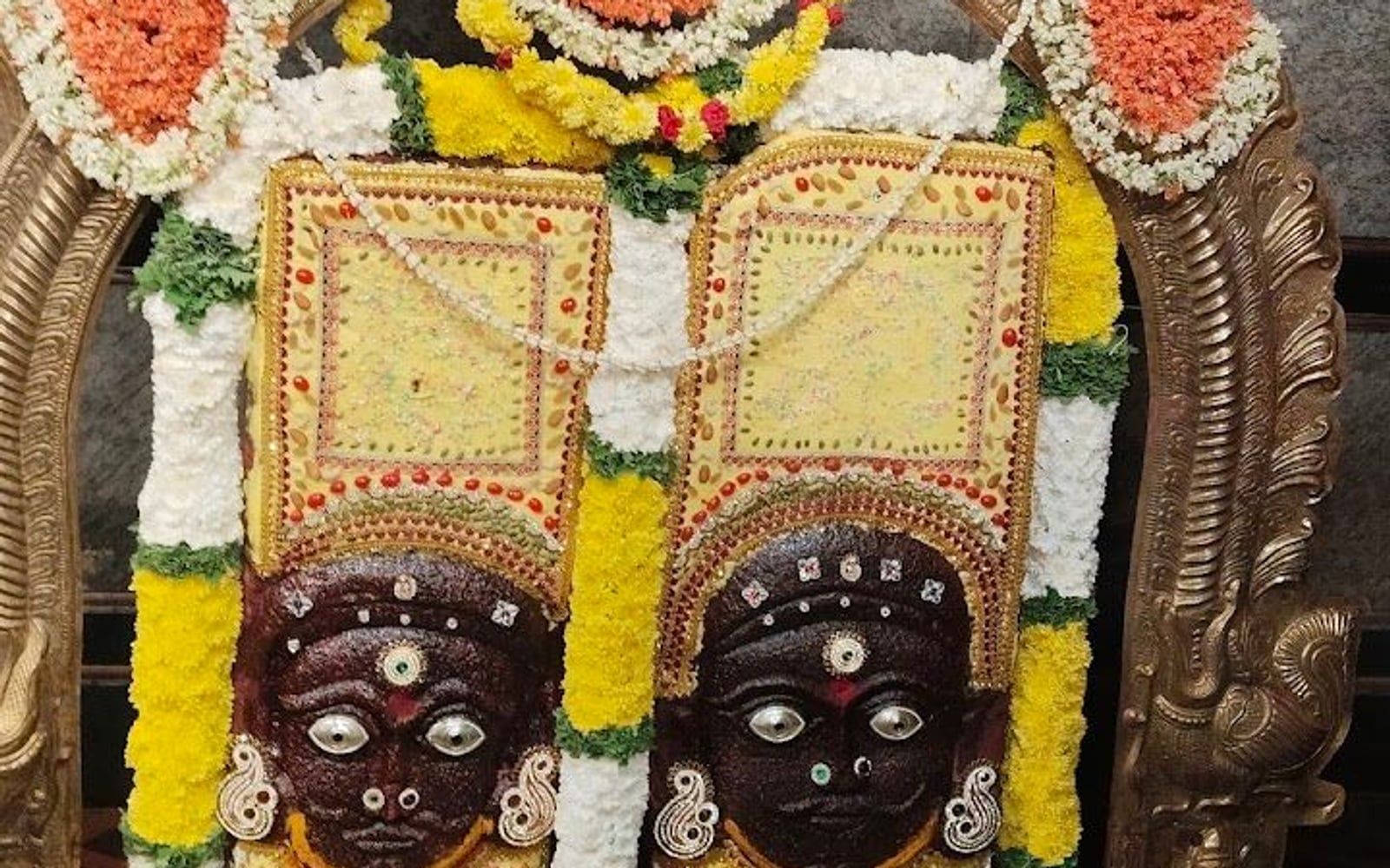 Kollapur Papagni Mata Temple, Kollapur town, banks of Krishna River, Nallamala forest area, Kollapur, Nagarkurnool, Andhra Pradesh