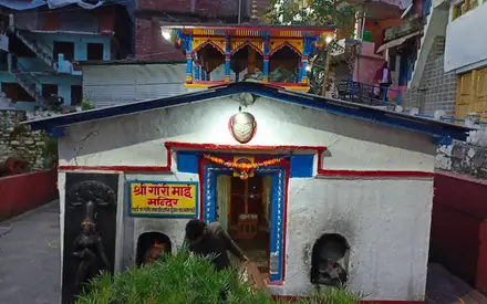 Gauri Devi Temple Gaurikund, Garhwal Himalayas, banks of Mandakini River, Sonprayag-Kedarnath Trekking Route, Gaurikund, Rudraprayag, Uttarakhand