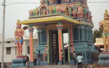 Beechupally Anjaneya Swamy Temple, Bank of the Krishna River, near NH-44 bridge, Beechupally, Jogulamba Gadwal, Telangana