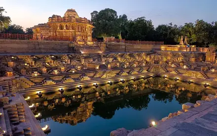 Modhera Sun Temple, Left bank of the Pushpavati River, Modhera, Mehsana, Gujarat